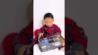 His first RC! The Tornado LED Stunt Car Is Here! #shorts