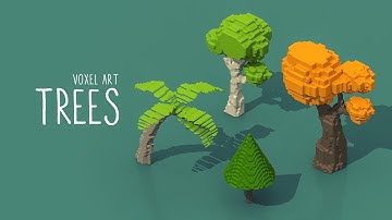 Voxel trees - MagicaVoxel
