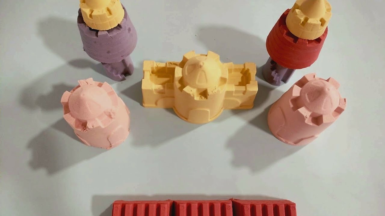 Baking soda ASMR|colourful castle 🏰