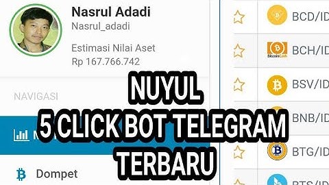 Nuyul btc,bch,doge,ltc,zec click bot telegram via termux 100℅ work