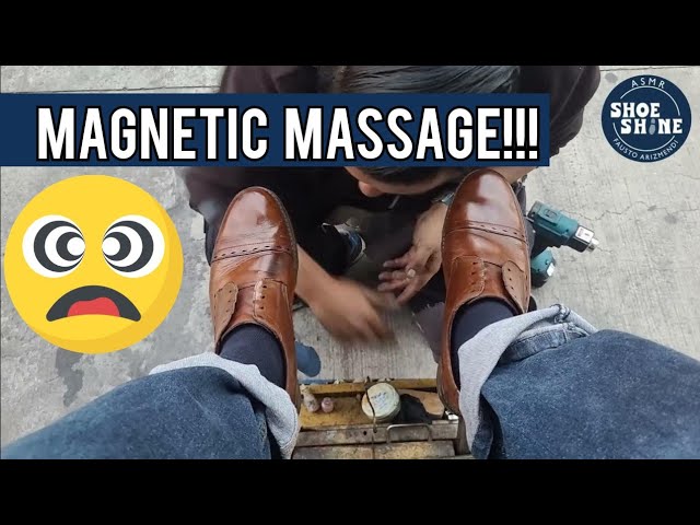 S5E193 Magnetic Massage & shoe shine service  #ASMR #shoeshine #faustoarizmendi class=