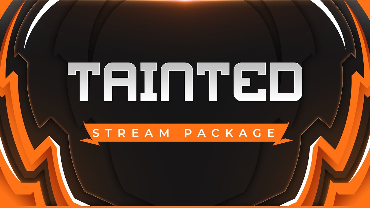 FREE Orange Twitch Overlay - YouTube