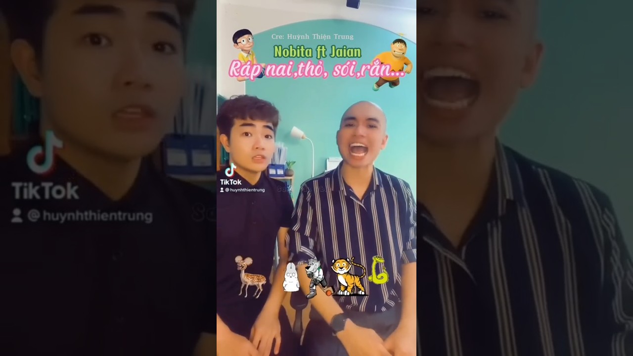 shadow fight 2 hack l Giọng Nobita & Jaian đấu rap cực căng | DV Lồng tiếng: Đặng Khuyết & Thiện Trung| trong rừng có nai