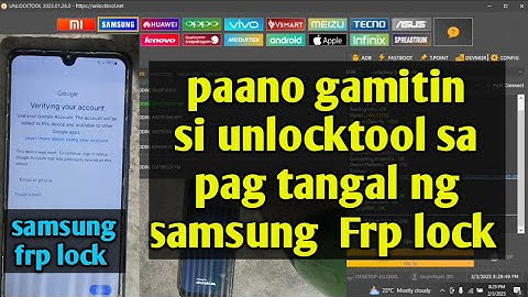 Unlock tool tutorial part 2||Samsung A31 frp lock removed using unlocktool