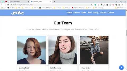 Make a Website | Responsive Personal Portfolio Website Using Html CSS And JavaScript Bootstrap