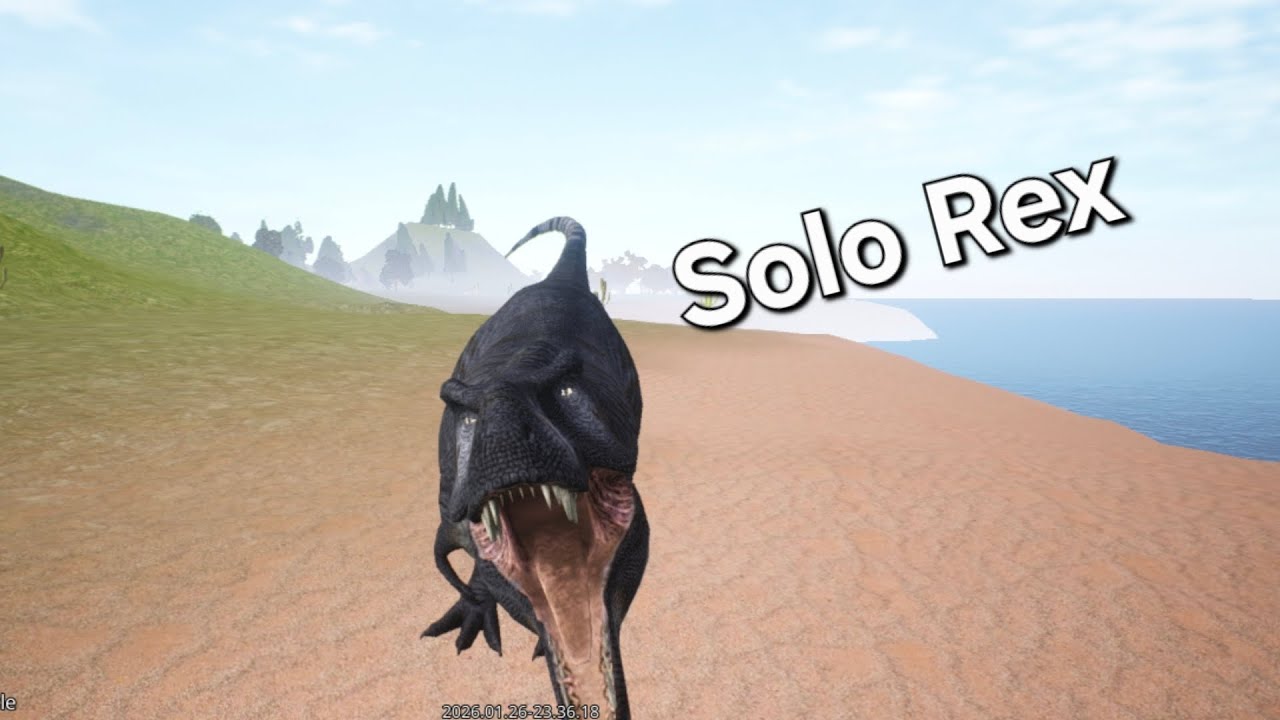 Solo Trex gameplay/The Cursed isle trex