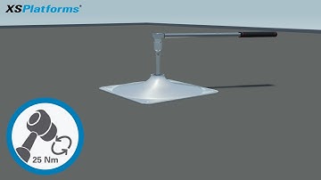How to install XSBase plate (concrete – hollow concrete roofs) – XSPlatforms