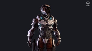 Lunar Suit - PBR Sci-Fi Character