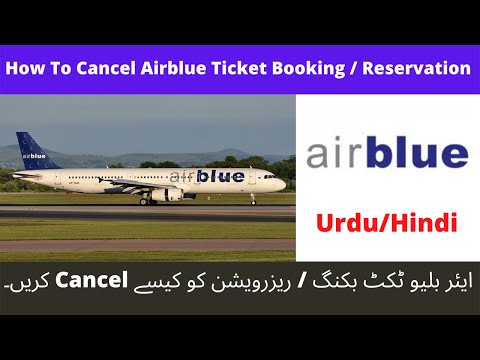 Booking Cancellation In Airblue, How To Cancel Airblue Ticket Reservation or Booking In Agent ID