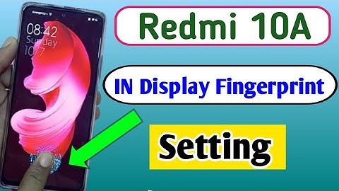 Display Fingerprint Lock Setting in Redmi | Redmi 10A me In Display fingerprint lock kaise lagaye
