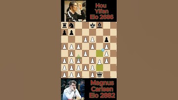 Magnus Carlsen vs Hou Yifan #chess 1021