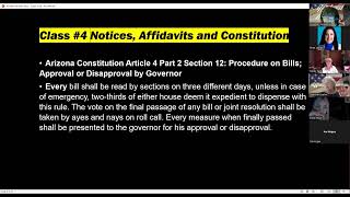 Arizona State Constitution Class  #4 part 2