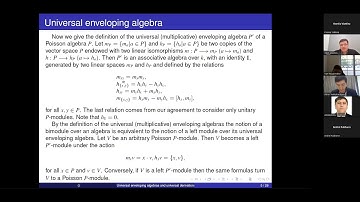 s02_ep13 Part 2. Universal enveloping algebras and universal derivations of Poisson algebras