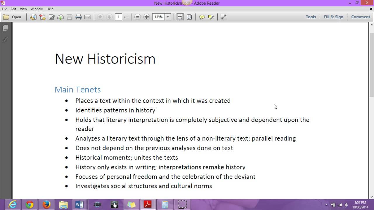 New Historicism And New Historicism