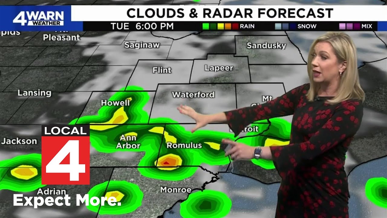 Spotty showers possible Monday, next few days in Metro Detroit - YouTube