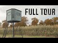 TOUR OF THE REDNECK DEER BLIND Inside Out Look On The Top Deer Blind In The Country mp3