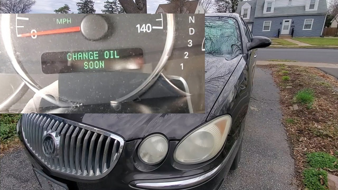 How To Reset The Oil Life Light Easily On A Buick Lacrosse GM YouTube