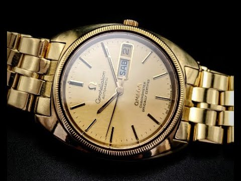 omega constellation automatic chronometer 750 gold