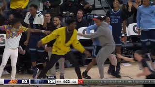 Grizzlies Bench & FedEx Forum ERUPTS After Santi Aldama Reverse Dunk Resimi