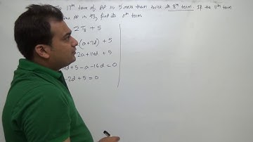 Class 10 Maths (Ex- 5A  Q37)  Arithmetic Progression  (R S Agarwal 2019)