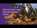 Advice for Mars' Upcoming Long Stay and Retrograde in Gemini