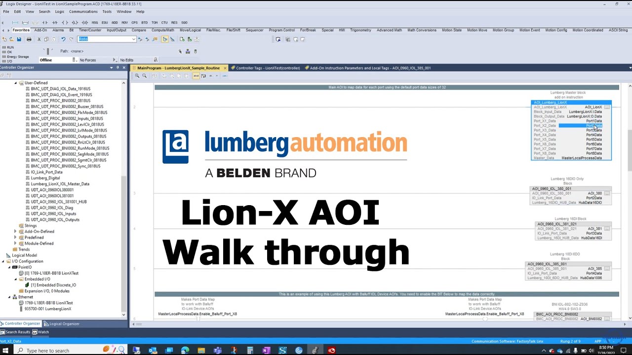 Barnum / Lumberg LionX AOI Walk through video YouTube