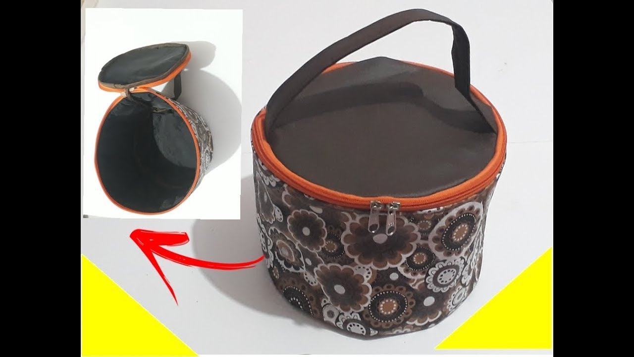 Frasqueira Redonda sem folem - passo a passo / Catita Silva