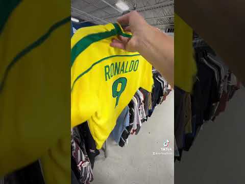 Vintage Soccer Jersey Thrift Thrifting Reseller Ebay Ronaldo Jersey Brazil Worldcup