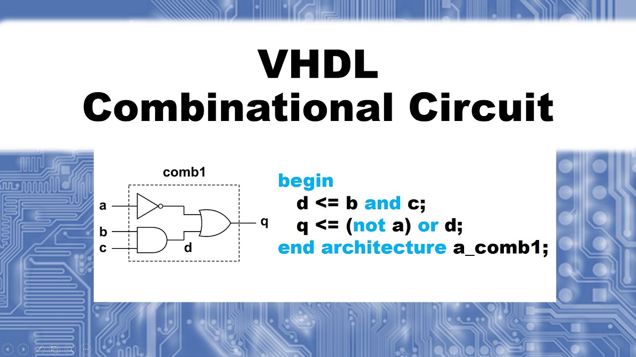 vhdl combinational assignment