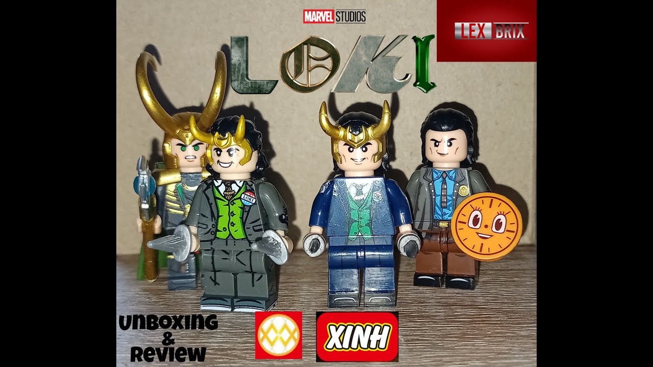 LEGO Loki minifigures (WM & XINH) | (Pres. Loki TVA Loki Avengers 1 Loki) | Unofficial Minifigures