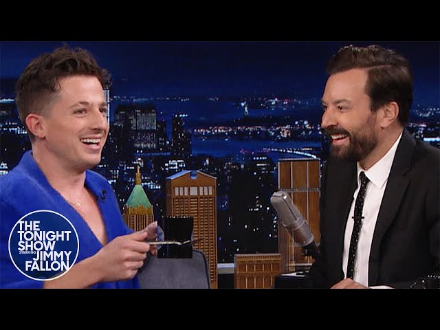 Charlie Puth Creates an Original Beat on the Spot With a Mug and a Spoon | The Tonight Show class=