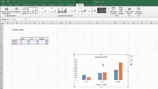 9 10 Excel 16 Diagramme Einfugen Und Beschriften Digikomp Youtube