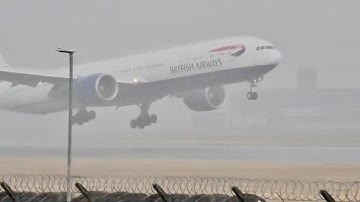 777 Landing Fails In Extreme Rain