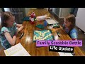 FAMILY SCRABBLE BATTLE &amp; LIFE UPDATE | Large Family of 15