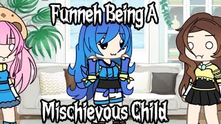 Funneh Being A Mischievous Child || Krew || Gacha Life