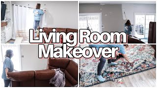 Massive Living Room Transformation House Reset DIY on a budget