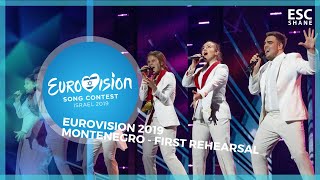 Eurovision 2019: First Rehearsal - Montenegro - D Mol - Heaven 🇲🇪