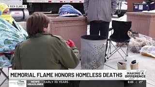 Flame of Remembrance: Vigil for Homeless Who Died in Winter