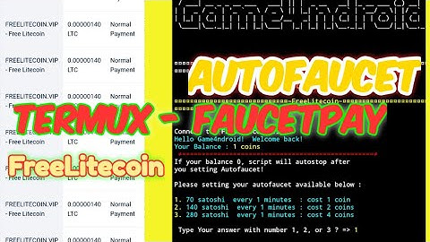 FreeLitecoin Auto Faucet to FaucetPay - EarnLTC Auto Withdraw [Game4ndroid]