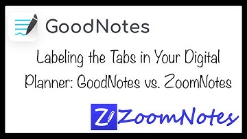 Labeling the Tabs in Your Digital Planner: Goodnotes vs. ZoomNotes
