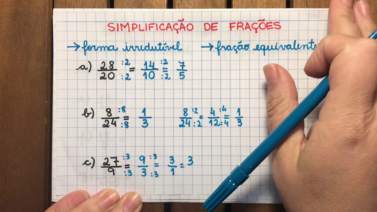 Simplificação de Fração Como simplificar fração em 2 passos