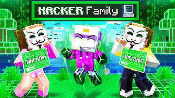 Having a HACKER FAMILY in Minecraft!