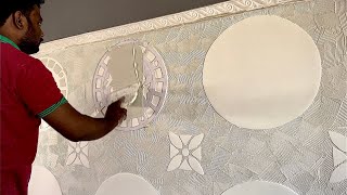 texture wall Putty interior design | Wall putty designs and ideas