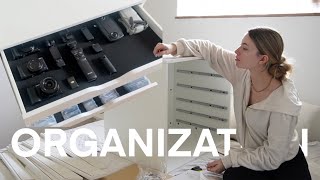 Camera & Cable Organization Aesthetic + Functional | a Vlog