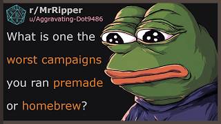 DND Players, What is one the worst campaigns you ran premade or homebrew #dnd  #dnd