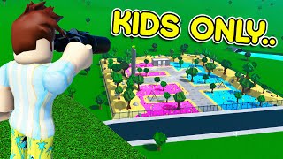 KIDS ONLY Playground Had DARK SECRET.. (Roblox Bloxburg)