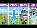 Minecraft: FAMILY BIG FUTURE HOUSE BUILD CHALLENGE - NOOB vs PRO vs HACKER vs GOD in Minecraft