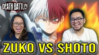 ZUKO VS SHOTO TODOROKI REACTION Death Battle (Avatar VS My Hero Academia)