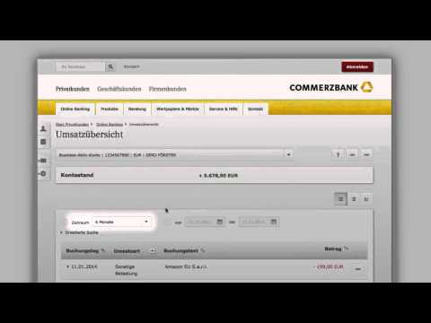 Commerzbank Online Banking Guided Tour