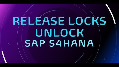 unlock screen in sap | release locked screen | data is locked by user and can be displayed | sm12